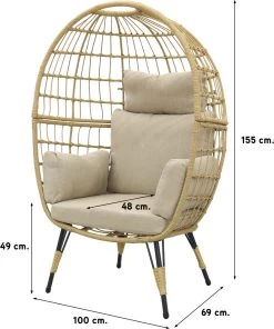 Lola Egg Relaxstoel - Natural Sand - Mand Stoel -Philips Hue Winkel 1002x1200 1