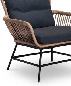 BUITEN Living Dex Wicker Loungestoel Tuin | Wicker + Aluminium | Bamboe Antraciet -Philips Hue Winkel 1002x1200 2