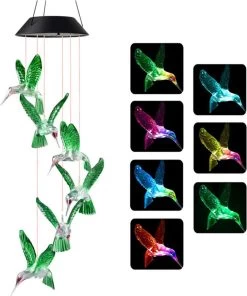 LED Solar Kolibrie | Kolibrie Windgong Waterdichte Tuinverlichting Zonne-energie Lamp | Sfeervolle Solar Lantaarn | Waterbestendige Solar Lamp | Voor Binnen En Buiten | Diversicus | ECO-LED Vlinder -Philips Hue Winkel 1003x1200 3