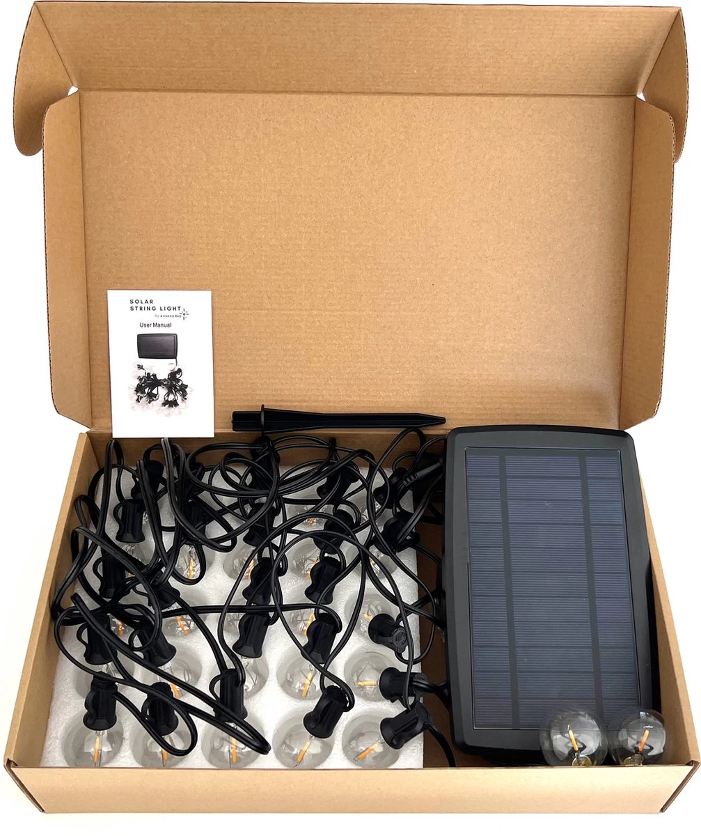 A Sunny Day Solar Lichtsnoer Buiten Inclusief 25 LED Lampen Voor Buiten - Lichtsnoer Op Zonne-energie - 25 LED Lampen - Solar Tuinverlichting - Lichtslinger - Prikkabel - Priklicht - Lichtsnoer 14 A Sunny Day Solar Lichtsnoer Buiten Inclusief 25 LED Lampen Voor Buiten - Lichtsnoer Op Zonne-energie - 25 LED Lampen - Solar Tuinverlichting - Lichtslinger - Prikkabel - Priklicht - Lichtsnoer - Afbeelding 12