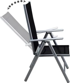 Casaria Alumunium Tuinset Bern - 6 Stoelen + 1 Tafel – Zilver -Philips Hue Winkel 1014x1200