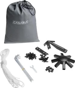 Casaria Paviljoen Lorca 3x3m - UV-bescherming 50+ Metaal - Antraciet -Philips Hue Winkel 1015x1200 1