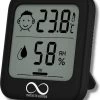 Infinite Goods Hygrometer - Digitale Weerstation - Luchtvochtigheidsmeter - Thermometer Voor Binnen - Vochtmeter - Magneten/Ophangoog - Incl. Batterij