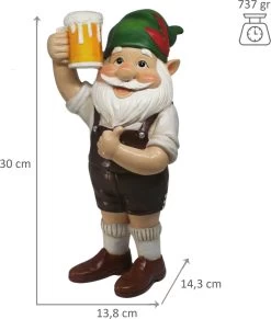 Merkloos Serra Fé - Tuinkabouter - In Lederhosen - 30cm Hoog - Hars - Handgeschilderd -Philips Hue Winkel 1020x1200 6