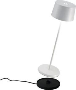 Zafferano - Olivia - Bruin/ Roest - H35.5cm - Ledlamp - Bureaulamp – Tafellamp – Snoerloos – Verplaatsbaar – Duurzaam - Voor Binnen En Buiten – LED - Dimbaar - 3000K - IP65 Spat Waterdicht - USB Oplaadbaar -Philips Hue Winkel 1023x1200