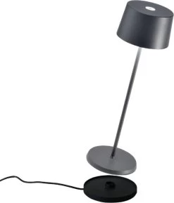 Zafferano - Olivia - Bruin/ Roest - H35.5cm - Ledlamp - Bureaulamp – Tafellamp – Snoerloos – Verplaatsbaar – Duurzaam - Voor Binnen En Buiten – LED - Dimbaar - 3000K - IP65 Spat Waterdicht - USB Oplaadbaar -Philips Hue Winkel 1025x1200 3