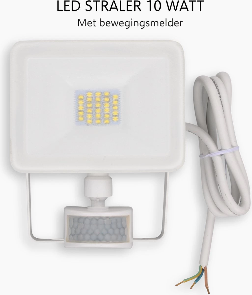 ELRO LF60 Design LED Buitenlamp Met Bewegingssensor - 10W – 800LM – IP54 Waterdicht - Wit 11 ELRO LF60 Design LED Buitenlamp Met Bewegingssensor - 10W – 800LM – IP54 Waterdicht - Wit - Afbeelding 9