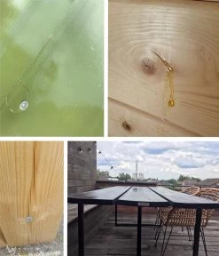 MaximaVida Tuinbank Budapest Oil 170 Cm - Uit Exclusief Mahoniehout -Philips Hue Winkel 1030x1200