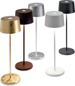 Zafferano - Olivia - Bruin/ Roest - H35.5cm - Ledlamp - Bureaulamp – Tafellamp – Snoerloos – Verplaatsbaar – Duurzaam - Voor Binnen En Buiten – LED - Dimbaar - 3000K - IP65 Spat Waterdicht - USB Oplaadbaar -Philips Hue Winkel 1046x1200 3