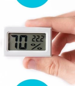 Qitch&Quisine - Hygro - Vochtmeter - Hygrometer - Hygrometer Met Batterijen - Wit - Inclusief Thermometer - Digitale Luchtvochtigheidsmeter - Voor Binnen & Buiten - 2 In 1 - Set Van 3 -Philips Hue Winkel 1051x1200 1