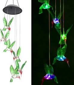 Solar LED String Licht - Multi- Kleur Kolibrie Tuin Verlichting - Hummingbird Lichtslinger - Sfeerverlichting - Waterdichte Windgong - Decorative Lighting - Tuinverlichting Zonne Energie - Fairy Lights -Philips Hue Winkel 1051x1200
