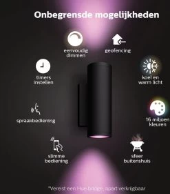 Philips Hue Appear Muurlamp - Wit En Gekleurd Licht - Zwart 28 Philips Hue Appear Muurlamp - Wit En Gekleurd Licht - Zwart -Philips Hue Winkel 1056x1200 2