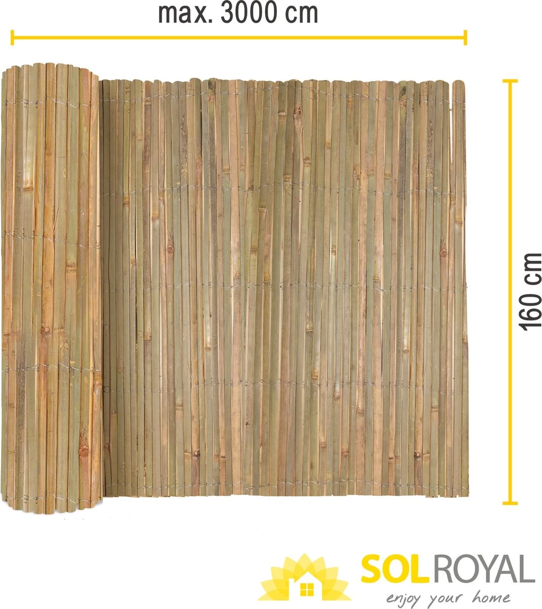 Sol Royal B89 – Premium Bamboemat 160x300cm – FSC® Balkonscherm Bamboe – Tuinscherm 10 Sol Royal B89 – Premium Bamboemat 160x300cm – FSC® Balkonscherm Bamboe – Tuinscherm - Afbeelding 8