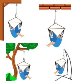 Metalen Ophangset Tot 160kg - Massieve Bevestiging Set Voor Hangstoel Hangmat - Plafond Wand Montage -Philips Hue Winkel 1071x1200