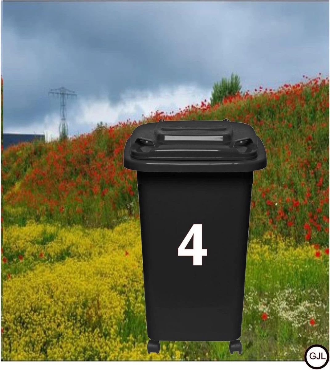 Merkloos Cijfersticker - Wit - 10 X 5 Cm - Kliko - Brievenbus - Deuren - Containers - Voorraadbakken - Ramen - Nummer 4 4 Merkloos Cijfersticker - Wit - 10 X 5 Cm - Kliko - Brievenbus - Deuren - Containers - Voorraadbakken - Ramen - Nummer 4 - Afbeelding 2