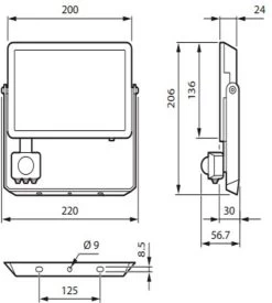 Philips - Decoflood - Floodlight - Zwart - 1x50W - Met Sensor 7 Philips - Decoflood - Floodlight - Zwart - 1x50W - Met Sensor -Philips Hue Winkel 1076x1200