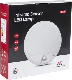 Maclean - LED-lamp Met Infrarood Bewegingssensor MCE291 W 1100lm 15W IP54 - Wit -Philips Hue Winkel 1083x1200