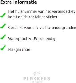 Container Stickers Huisnummer ZWART | Staffelkorting 3 Stuks 9,75,- | Kliko Sticker Voordeelset | Cijfer Stickers Weerbestendige 1234567890 | Containerstickers | -Philips Hue Winkel 1093x1200 3