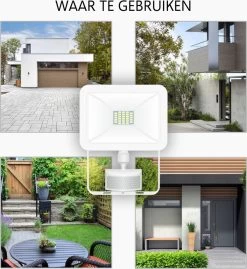 ELRO LF60 Design LED Buitenlamp Met Bewegingssensor - 10W – 800LM – IP54 Waterdicht - Wit 25 ELRO LF60 Design LED Buitenlamp Met Bewegingssensor - 10W – 800LM – IP54 Waterdicht - Wit -Philips Hue Winkel 1100x1200 3