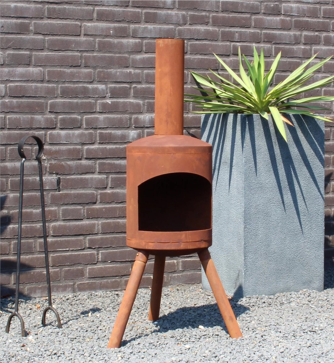 2L Home And Garden Tuinhaard Potkachel Small Roest - Industrieel Look - Kleur: Roestbruin 5 2L Home And Garden Tuinhaard Potkachel Small Roest - Industrieel Look - Kleur: Roestbruin - Afbeelding 3