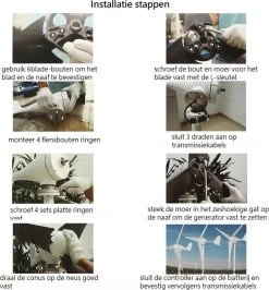 SMARAAD Windmolen Generator – 1000W – 5 Windmolenbladen – Wit -Philips Hue Winkel 1115x1200 7