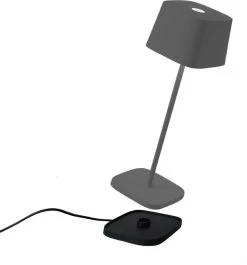 Zafferano - Ofelia MINI - Bruin/ Roest - H30cm - Ledlamp - Bureaulamp – Tafellamp – Snoerloos – Verplaatsbaar – Duurzaam - Voor Binnen En Buiten – LED - Dimbaar - 3000K - IP65 Spat Waterdicht - USB Oplaadbaar -Philips Hue Winkel 1118x1200 10