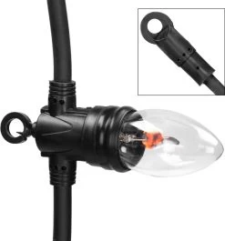 Merkloos Sprookjesverlichting 3,6 M Met 10 Bollen Warm Wit Vlameffect -Philips Hue Winkel 1118x1200 5