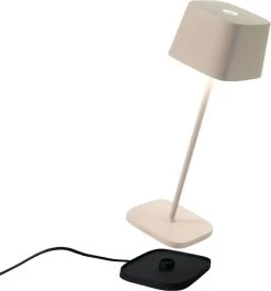 Zafferano - Ofelia MINI - Bruin/ Roest - H30cm - Ledlamp - Bureaulamp – Tafellamp – Snoerloos – Verplaatsbaar – Duurzaam - Voor Binnen En Buiten – LED - Dimbaar - 3000K - IP65 Spat Waterdicht - USB Oplaadbaar -Philips Hue Winkel 1120x1200 2