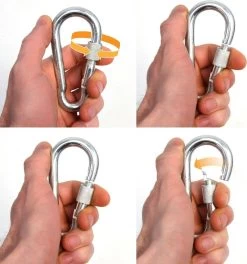 2x 50cm Hangende Stoelketting Tot 230kg - 4 Karabiners - Schommel Hangmat Bokszak Ophanging -Philips Hue Winkel 1122x1200