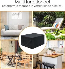Merkloos Beschermhoes Voor Tuinmeubelen - 250x250x90cm - Zwart 19 Merkloos Beschermhoes Voor Tuinmeubelen - 250x250x90cm - Zwart -Philips Hue Winkel 1126x1200