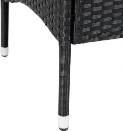 Casaria Tuinbank Polyrattan – 2 Zitter Incl. Tafel & Kussens – Zwart -Philips Hue Winkel 1128x1200 1