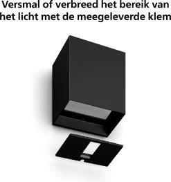 Philips Hue Resonate Down - Muurlamp - Wit En Gekleurd Licht - Zwart 12 Philips Hue Resonate Down - Muurlamp - Wit En Gekleurd Licht - Zwart -Philips Hue Winkel 1129x1200 3