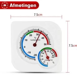Professor Q - Thermometer/Hygrometer Analoog - Analoog Thermometer En Hygrometer In 1 - Binnen En Buiten – Wit -Philips Hue Winkel 1131x1200 5