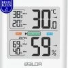BALDR® Hygrometer - Thermometer - Luchtvochtigheidsmeter - Digitaal Weerstation - Voor Binnen - Wit
