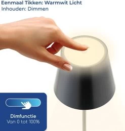 Signity® Mini Oplaadbare Tafellamp - Tafellamp Slaapkamer En Woonkamer - Draadloze Tafellamp Voor Binnen En Buiten - Draadloze Tafellamp Op Batterijen- Tafellamp Oplaadbaar - Tafellamp Zwart - 26cm 14 Signity® Mini Oplaadbare Tafellamp - Tafellamp Slaapkamer En Woonkamer - Draadloze Tafellamp Voor Binnen En Buiten - Draadloze Tafellamp Op Batterijen- Tafellamp Oplaadbaar - Tafellamp Zwart - 26cm -Philips Hue Winkel 1144x1200 6