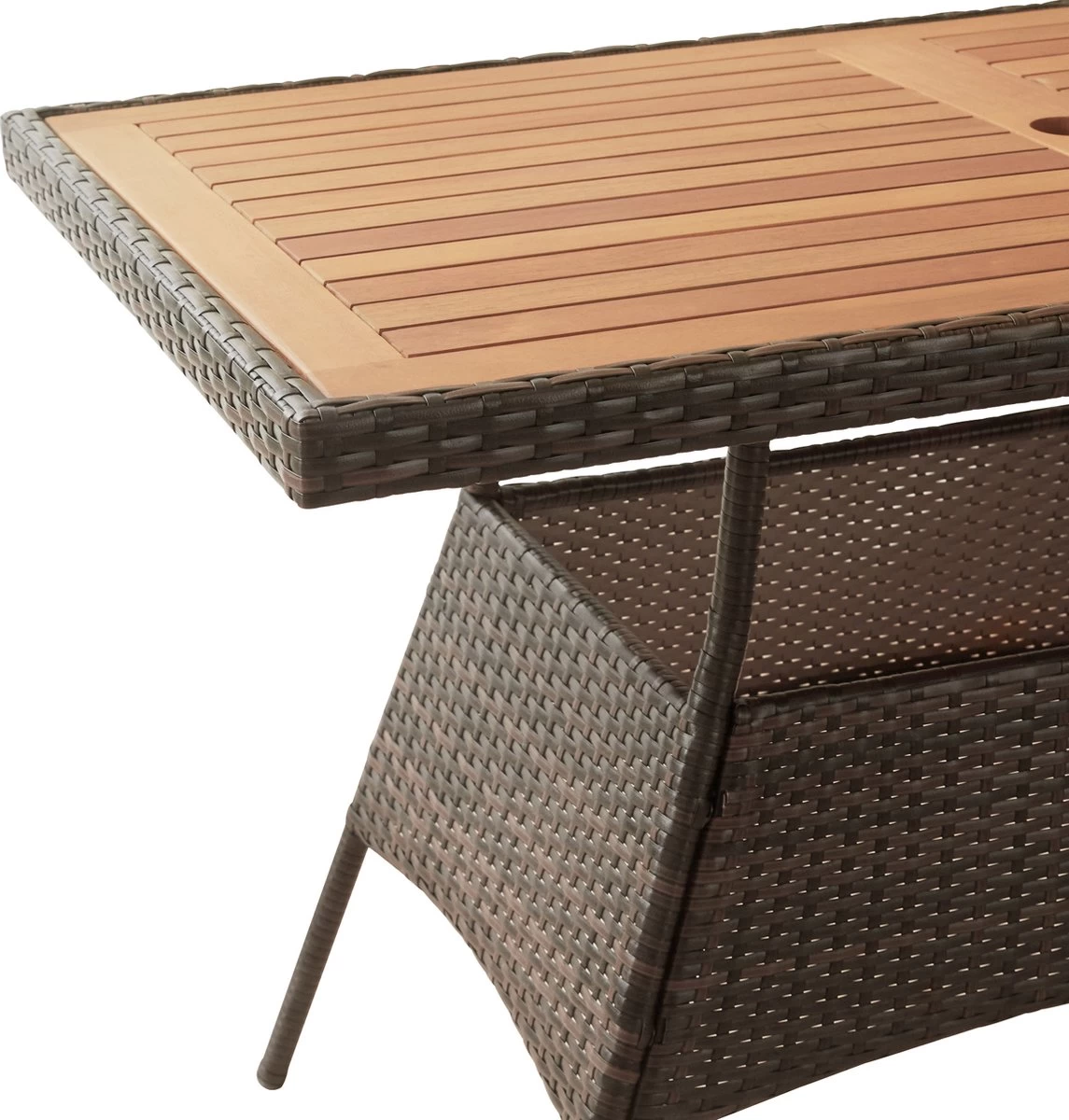 Teamson Home 5-Delig Diningset - Tuinset - Tuinmeubelen - Tafel En 4 Stoelen - Voor Maximaal 4 Personen - Massief Houten Tafelblad - Bruin - 244 X 132 X 84 (cm) 9 Teamson Home 5-Delig Diningset - Tuinset - Tuinmeubelen - Tafel En 4 Stoelen - Voor Maximaal 4 Personen - Massief Houten Tafelblad - Bruin - 244 X 132 X 84 (cm) - Afbeelding 7