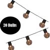 Tuin Lichtsnoer Met Filament Lampjes Van WDMT™ | 13,55 Meter Lang | 20 Stuks LED Lamp Tuin Verlichting Snoer | Sfeervolle Tuinverlichting