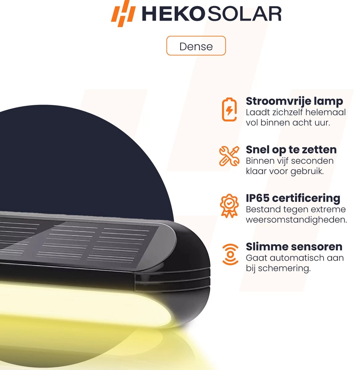HEKO Solar® Tuinverlichting Dense - 4 Stuks - Solar Tuinverlichting Op Zonneenergie - Solar Wandlamp Buiten - Dag Nacht Sensor - 11 LEDs - RGB - Warm Wit Licht - Met Schroeven 4 HEKO Solar® Tuinverlichting Dense - 4 Stuks - Solar Tuinverlichting Op Zonneenergie - Solar Wandlamp Buiten - Dag Nacht Sensor - 11 LEDs - RGB - Warm Wit Licht - Met Schroeven - Afbeelding 2
