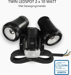 ELRO LF80 2-Kops LED Buitenlamp Met Bewegingsmelder - 2x10W – 1400lm – IP54 Waterdicht - Zwart 20 ELRO LF80 2-Kops LED Buitenlamp Met Bewegingsmelder - 2x10W – 1400lm – IP54 Waterdicht - Zwart -Philips Hue Winkel 1148x1200 4