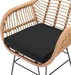 Casaria Polyrotan Kuipstoel Bali - Met Kussens – 2 Stuks -Philips Hue Winkel 1149x1200 3