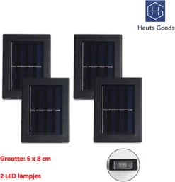 Merkloos Heuts Goods - Solar Tuinverlichting - Tuinverlichting Op Zonneenergie - Solar Wandlamp Voor Buiten - 2 LED Lichten - Warm Wit Licht - 2 Stuks - Small -Philips Hue Winkel 1152x1200 2