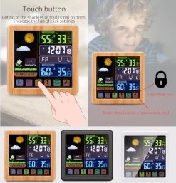Diamond Weather Weerstation - Draadloos - Binnen En Buiten - Met Sensor Voor Buiten - 100M Bereik - Touchscreen - Met Usb-lader Voor Opladen- Houtskleur -Philips Hue Winkel 1153x1200 8
