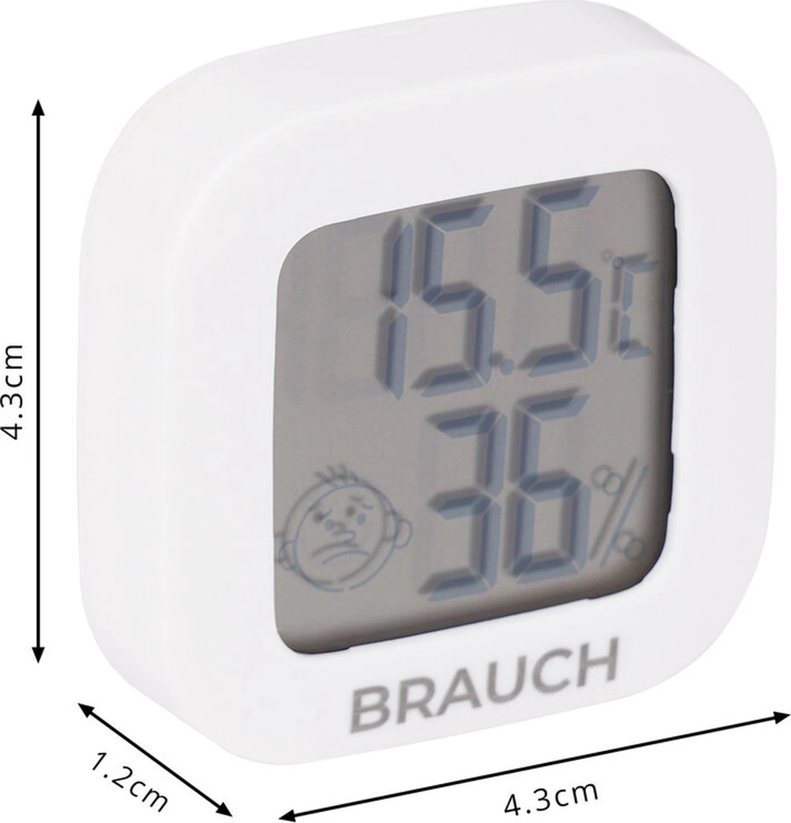 Brauch SP130 Digitale Thermometer + Hygrometer Binnen En Buiten – , Voor Slaapkamer, Badkamer, Woonkamer - 3 Stuks 7 Brauch SP130 Digitale Thermometer + Hygrometer Binnen En Buiten – , Voor Slaapkamer, Badkamer, Woonkamer - 3 Stuks - Afbeelding 5