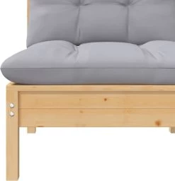 VidaXL 3-delige Loungeset Met Grijze Kussens Massief Grenenhout -Philips Hue Winkel 1159x1200