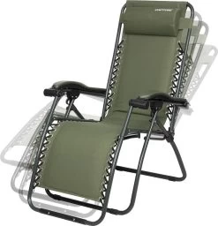 Capture Outdoor, Opklapbare Luxe Ligstoel "Relax RZ-1", Verstelbare Rugleuning, Luxe Armleuningen, Opgespannen Gevoerd Doek, Afneembaar Kussen, … -Philips Hue Winkel 1160x1200