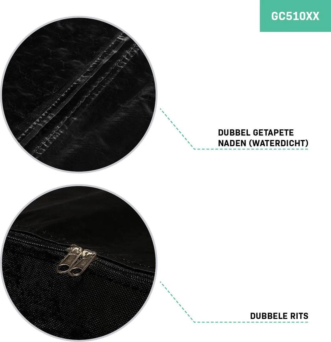 VONROC Premium Opbergtas Voor Lounge/tuinset Kussens – 75x75x90cm – Voor 6 Tot 8 Kussens 4 VONROC Premium Opbergtas Voor Lounge/tuinset Kussens – 75x75x90cm – Voor 6 Tot 8 Kussens - Afbeelding 2