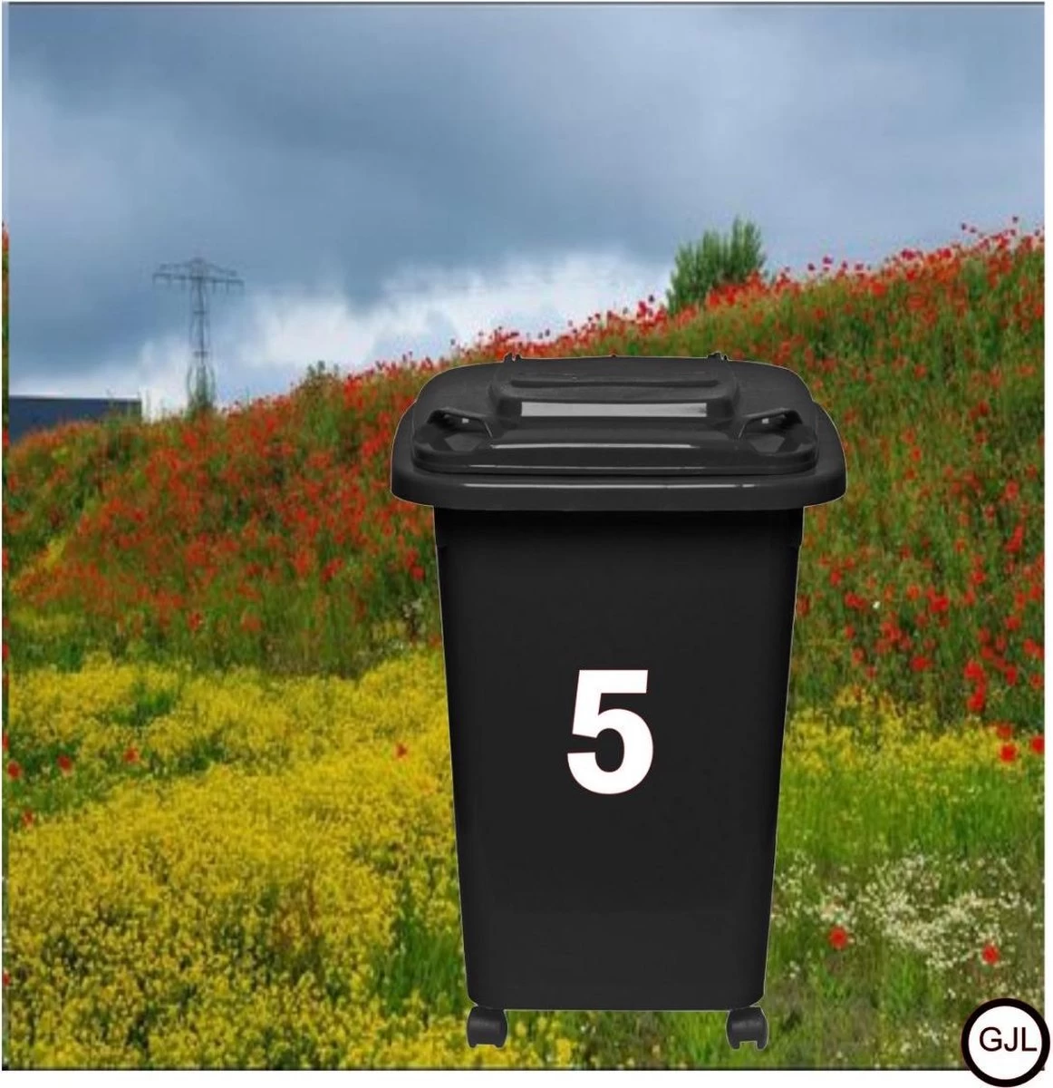 Merkloos Cijfersticker - Wit - 10 X 5 Cm - Kliko - Brievenbus - Deuren - Containers - Voorraadbakken - Ramen - Nummer 5 4 Merkloos Cijfersticker - Wit - 10 X 5 Cm - Kliko - Brievenbus - Deuren - Containers - Voorraadbakken - Ramen - Nummer 5 - Afbeelding 2