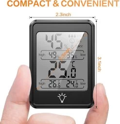 BOTC Digitale Thermo Hygrometer - Weerstation - Digitale Thermo Meter Binnen - Luchtvochtigheidsmeter - Zwart -Philips Hue Winkel 1162x1200 9