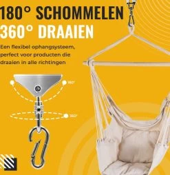 Itstrong® Plafondhaak Ophangsysteem Voor Binnen & Buiten – Ophanghaak Voor Bokszak – Schommel – Schommelstoel – Hangstoel - RVS -Philips Hue Winkel 1166x1200 2