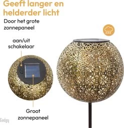 Gadgy Solar Tuinpad Met Grondspies - Solar Tuinverlichting Set Van 2 St. - Tuinfakkel 34CM Hoog - Tuinverlichting Op Zonneenergie Buiten - Led Buitenverlichting Met Sensor - Tuinsteker - Brons Kleurig Metaal 18 Gadgy Solar Tuinpad Met Grondspies - Solar Tuinverlichting Set Van 2 St. - Tuinfakkel 34CM Hoog - Tuinverlichting Op Zonneenergie Buiten - Led Buitenverlichting Met Sensor - Tuinsteker - Brons Kleurig Metaal -Philips Hue Winkel 1167x1200 7